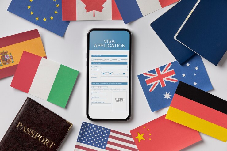 Student preparing new visa application